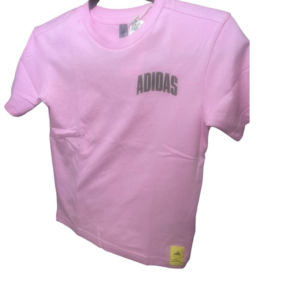 Kids Adidas Simpsons Collaboration Pink T Shirt Small with Bart NWT